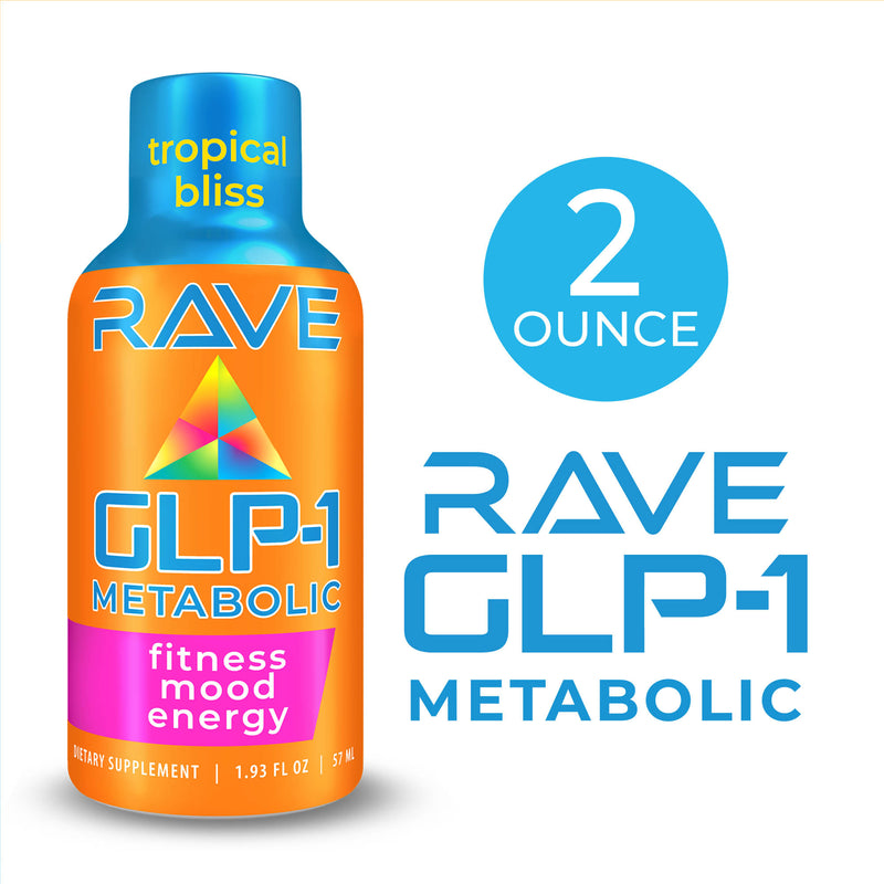 RAVE GLP-1 Shot Countertop Display Tropical Bliss