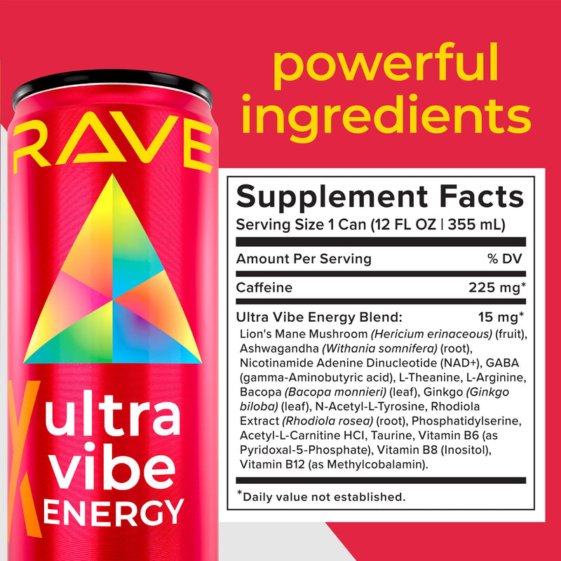 XRAVE UltraVibe™ energy drink