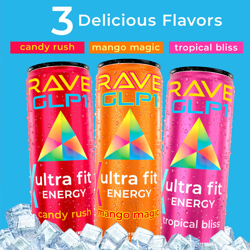 XRAVE GLP-1 UltraFit™ energy drink